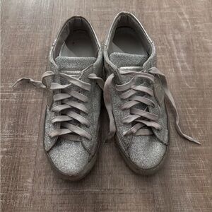 Philippe Model Sparkle Sneakers- Silver